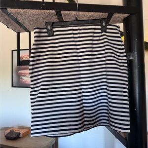Striped Navy and White Women's Skirt
